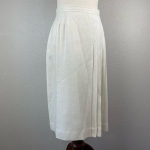 Vintage Union Made Off-White Midi Skirt Size 2 EUC